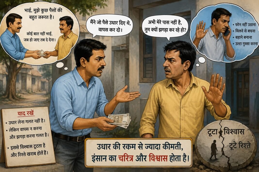 उधार लेकर वापस नहीं देने के लिए झगड़ा…, उधार लेकर वापस नहीं देने के लिए झगड़ा…,