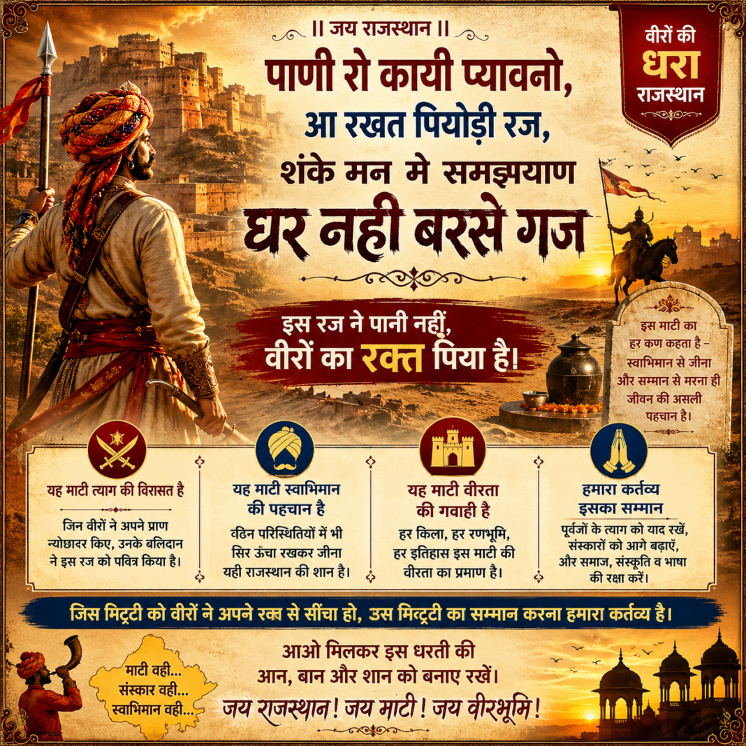 “पाणी रो कायी प्यावणो…” “पाणी रो कायी प्यावणो…”